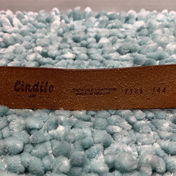 Labor Day Sale Cindilo Classic Brown Vacuno Leather Cowboy Belt - Picture 3 of 14